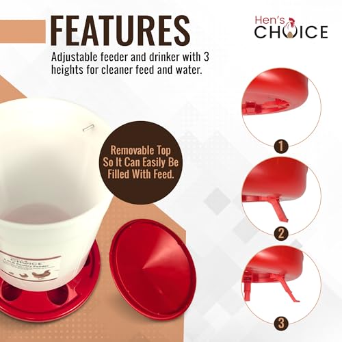 Hen's Choice™ Chick Feeder and Waterer Set, 6.5 lb Feeder, 1.5 L Waterer - Image 3