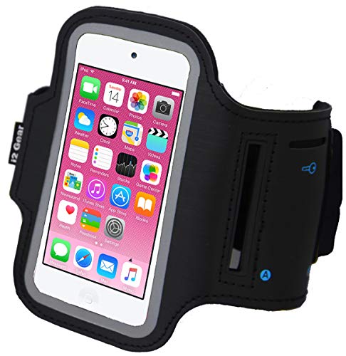 I2 Gear Running Exercise Armband For Ipod Touch 7Th, 6Th And 5Th Generation Mp3 Players And Phones With Reflective Border And Key Holder (Black) #TOP1
