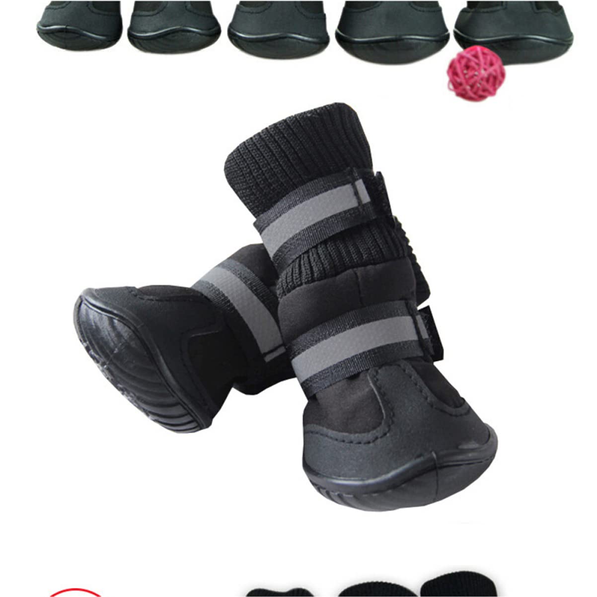 Kisangel Botas para Perros Zapatos para Mascotas Botas para Perros Zapatos para Perros Zapatos para Perros Nacarados