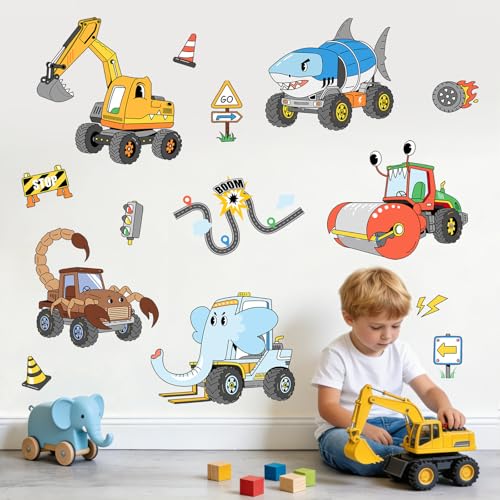 Vinilos decorativos de vehículos y animales para pared miniatura 1