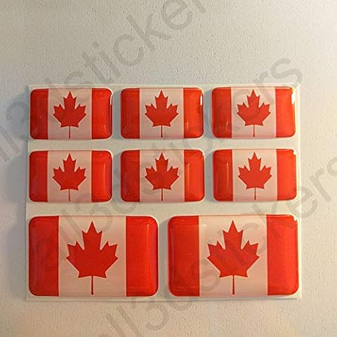 All3dstickers Pegatinas Canada Resina 3D Bandera Cover