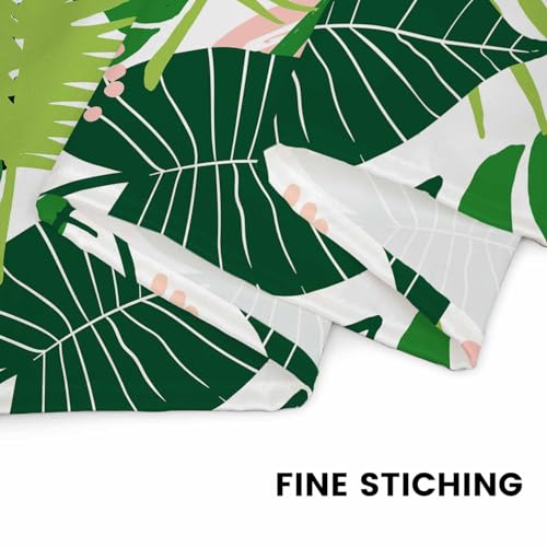 Saint Patrick Day Head Scarf Silk Feel Like Green Clover Leaf Seamless Repeat Pattern Bandana Soft for Women Girls3