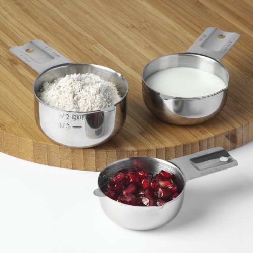 KitchenMade Measuring Cups Stainless Steel 6 Piece Stackable Set