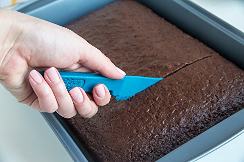 Fox Run Bakeware Buddy Knife, Food Grade Safe Plastic Kitchen Knife,1 X 8 X 0.5, Blue, 4-Inch Blade #TOP5