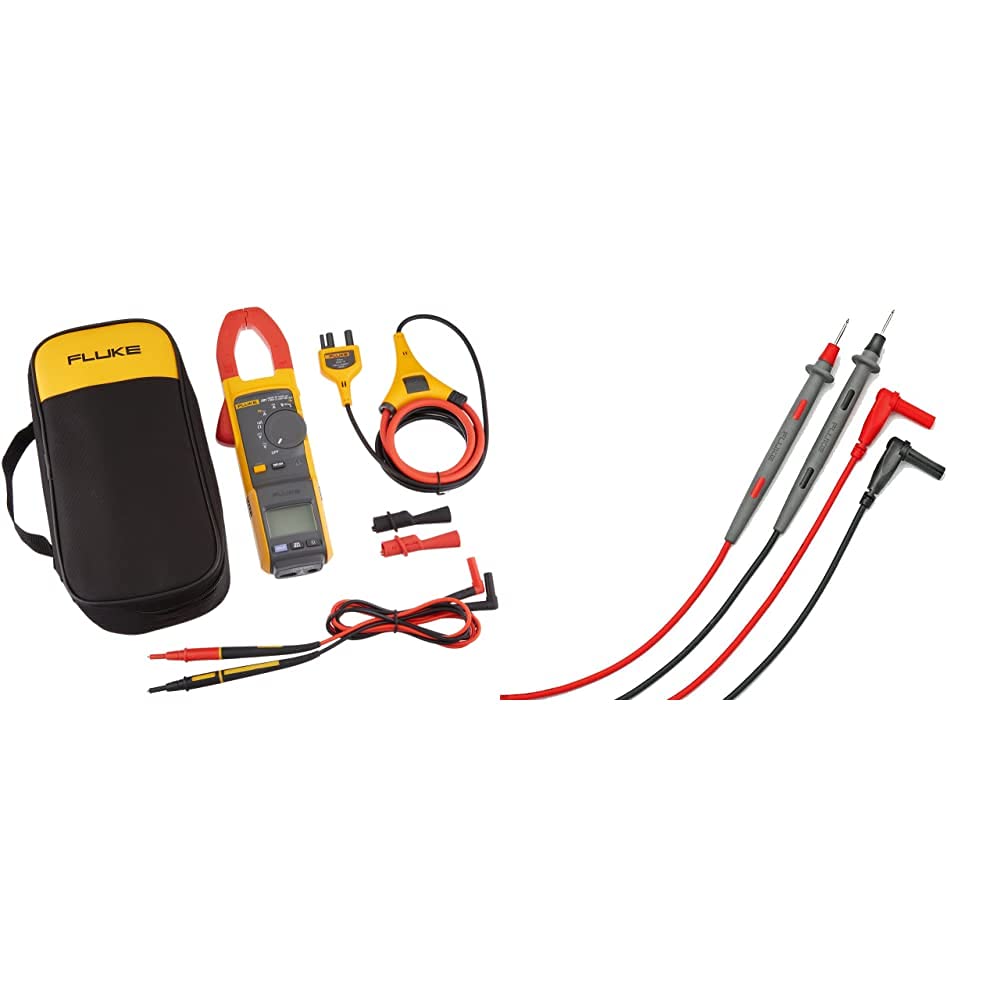 Fluke 381 Remote Display True-RMS AC/DC Clamp Meter with iFlex & TL71-1 TL71 Premium Test Lead Set, 