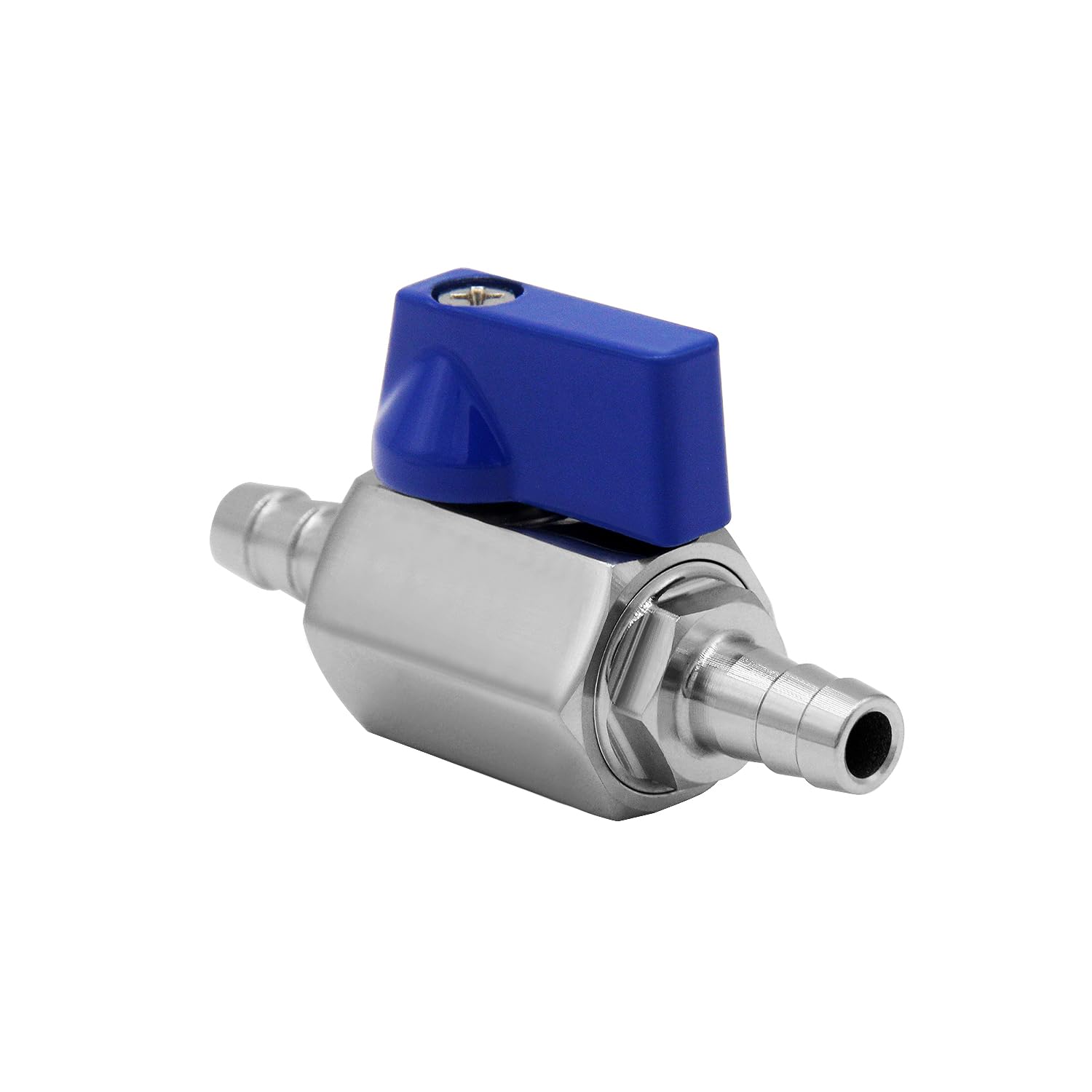 2 Valvole A Sfera Mini In Acciaio Inox 1/4 – Attacco A Tubo Con Morsetti – Pressione Max 896 PSI - 3