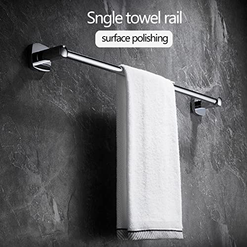 Barra toallero de 60 cm para colgar ropa y toallas de baño 5
