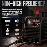 YESWELDER 55 Amp Plasma Cutter Non-High Frequency, Large LED Digital Display Non-Touch Pilot Arc, Digital DC Inverter 110/220V Dual Voltage Plasma Cutting Machine CUT-55DS PRO NEW