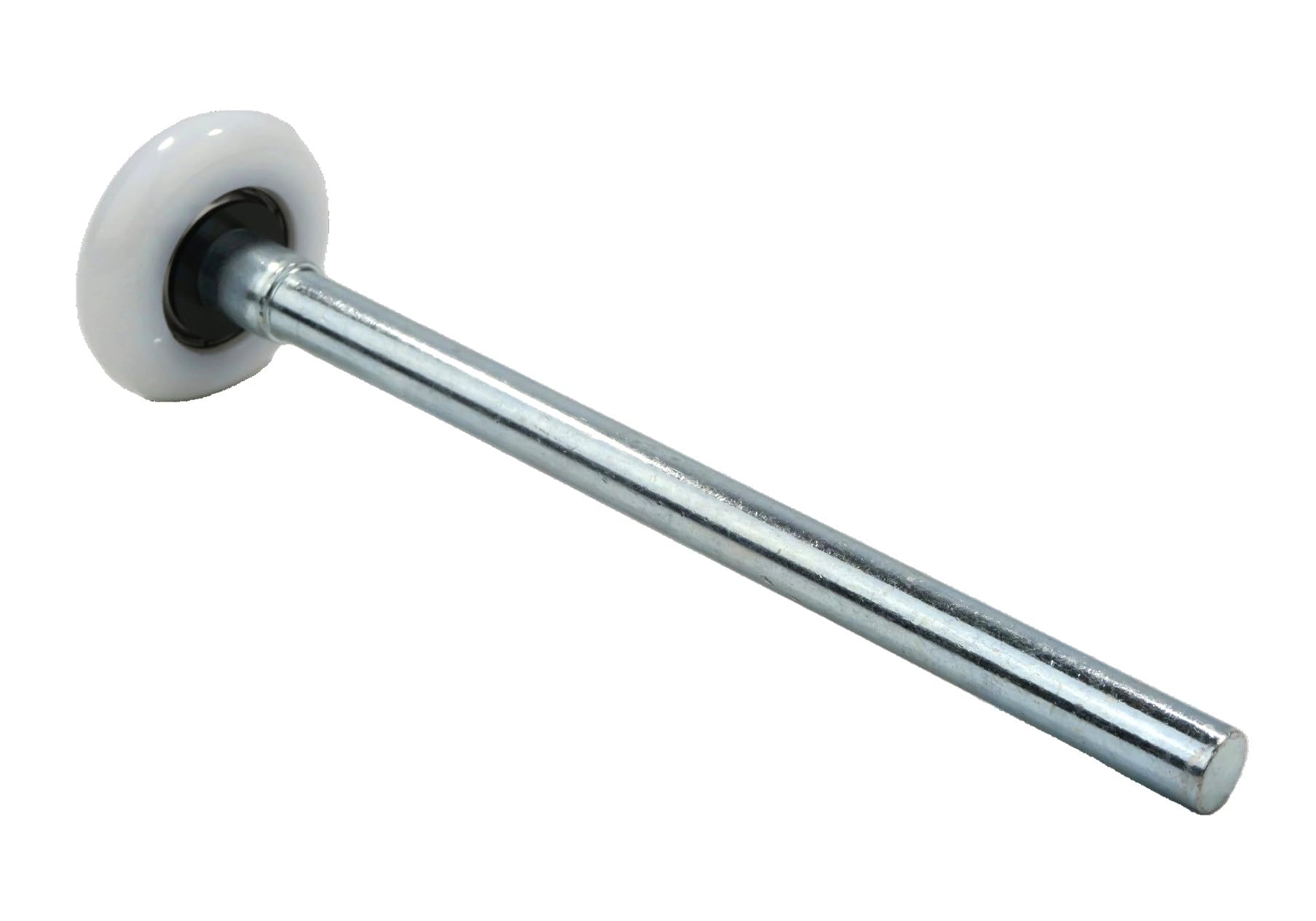 Ruedas de nailon para puerta de garaje de 5 cm con eje de 18 cm y rodamientos de bolas sellados por la tienda de ropa.