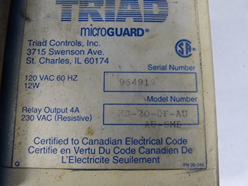 Triad MG-20-0F-AU-120VAC Voltage Regulator 120 Vac 12 W 60 HZ 4 Amp