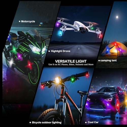 Image of Wireless LED Lights for Car 8 Pack Remote Strobe Warning Waterproof