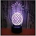 Produktbild Nachtbeleuchtung Ananas 3D LED Nachtlicht 7 Farbwechsel USB Tischlampe USB Obst Kinderlampe für Wohnkultur Romantisches Geschenk Schlafzimmer Dekor Haushaltsgeräte