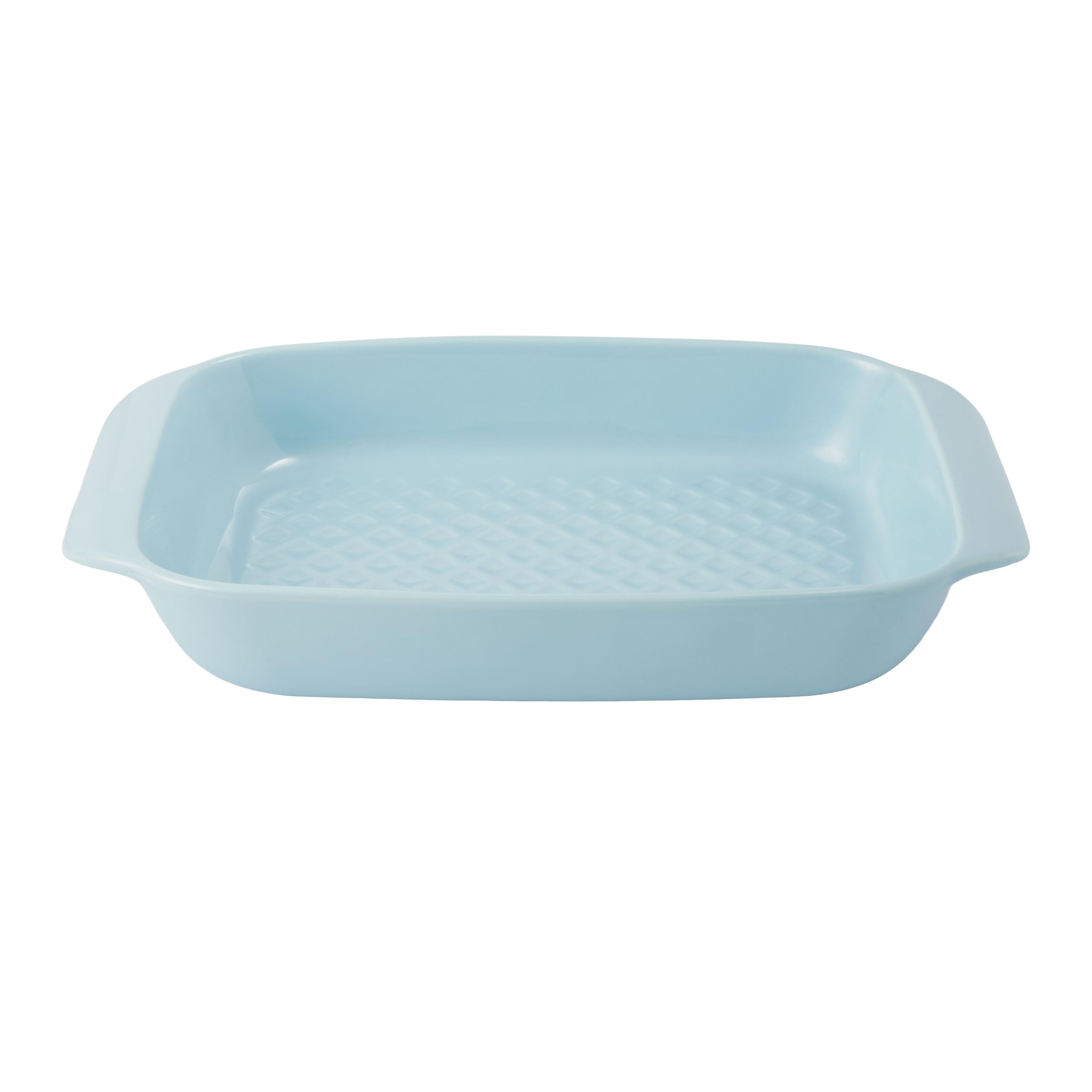 MasterClass Ceramic Roaster with Easy-Grip Handles, 2L Oven-to-Table Roasting Dish, Sky Blue, 30cm