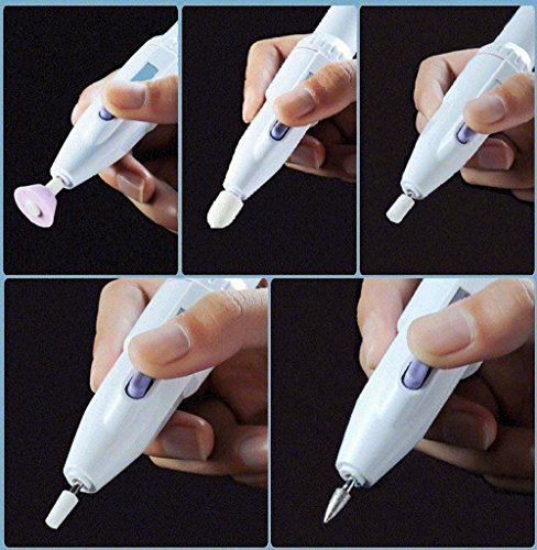 Fencia Professional Manicure & Pedicure Nail File Set- Electric Nail Trimming Kit Salon Shaper Nail Grooming Polish Tools for Hands & Feet - Thumbnail 5