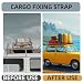 Spanngurt Set 800kg 25mm x 30cm (4 Stück) – Zurrschlaufen & Gurtschlaufen für Motorrad, Fahrrad, Auto, Anhänger – Robuste Spanngurte mit hoher Belastbarkeit für sicheren Transport