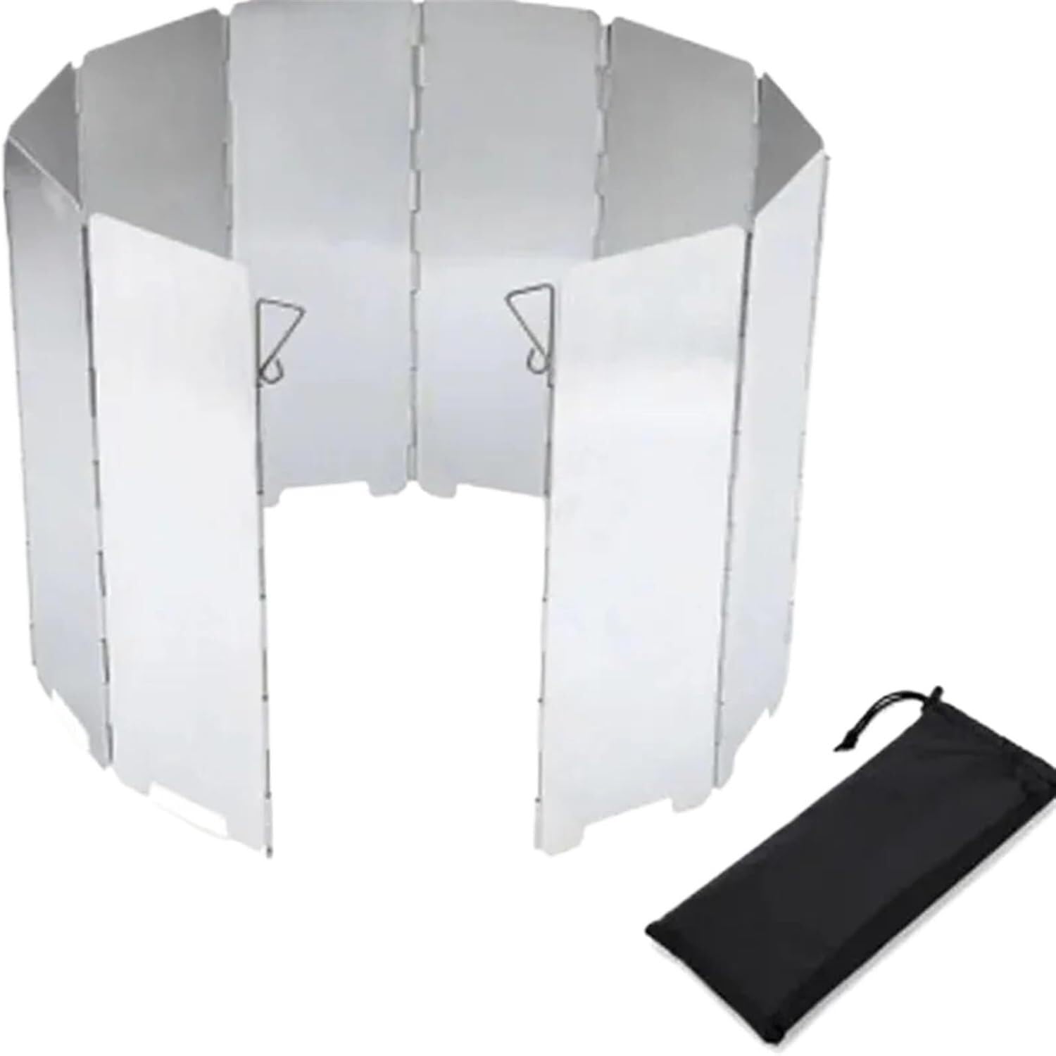 k3Mq9Rw Versatile for multiple scenarios Aluminium Alloy Folding Camping Stove Windscreen, Ideal For Outdoor Camping
