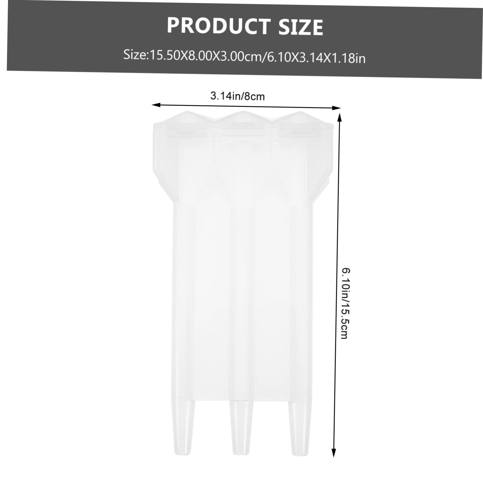 Hemoton 1 Set Transparent Dart Storage Case for Tips Lightweight and Portable Holder Easy Access Multi Design Compact Container for and Accessories for Players