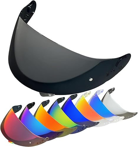 Miniatura 1 de Escudos de casco para Shoei GT Air Neotec CNS-1 TC-5 TC-9 GT Air de cara completa para casco de motocicleta (negro)