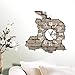 Wanduhr 3D- European Simple Fashion 3D Wandaufkleber Uhr Wohnzimmer, Restaurant, Mute Persönlichkeit DIY Wandaufkleber Uhr Selbstklebend