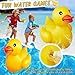 Hungdao 1 Pack 4 Feet Giant Inflatable Duck Huge Rubber Duck Large Blow up Pool Float for Summer Beach Swimming Pool Carnival Birthday Party Parade Decoration (Yellow)