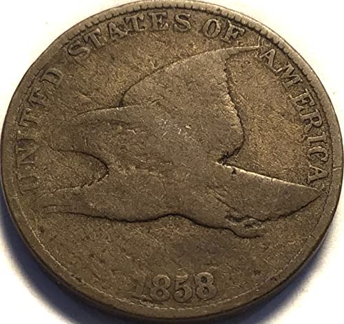 1858 Flying Eagle Cent Large Letters Penny Good
