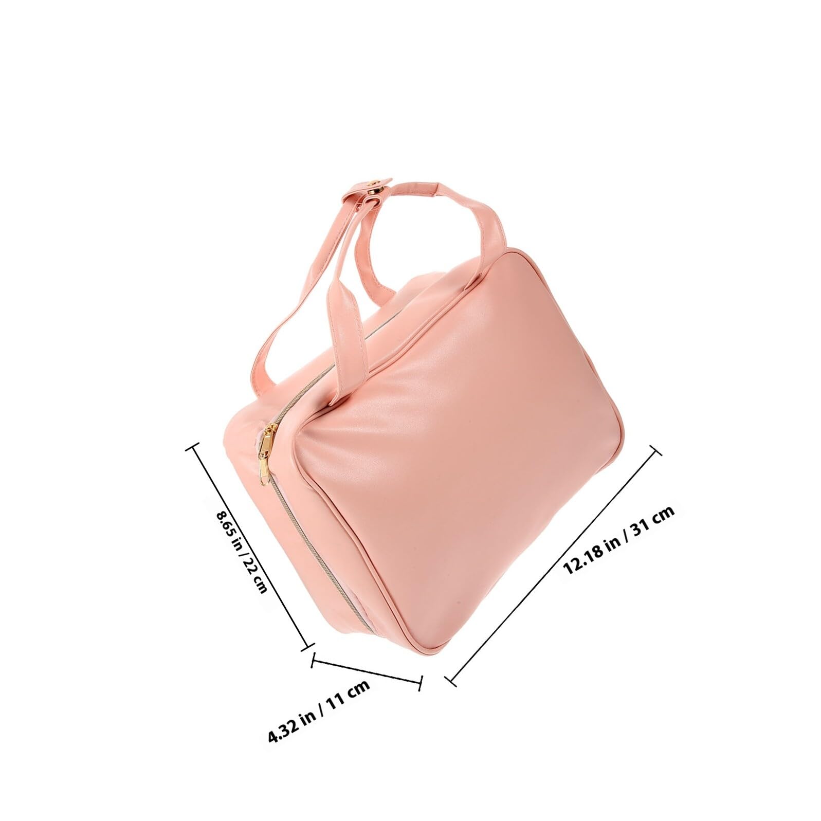 Kulturbeutel aus PU Leder Mittelgroße Hängende Reisetasche mit Großem Stauraum und Aufhängevorrichtung für Damen und Teenager