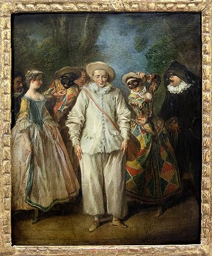 Affiche Comédie Italienne Nicolas Lancret Impression sur Toile 60x90cm