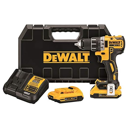 DEWALT 20V MAX Cordless Drill / Driver Kit, Brushless, 1/2-Inch (DCD791D2)
