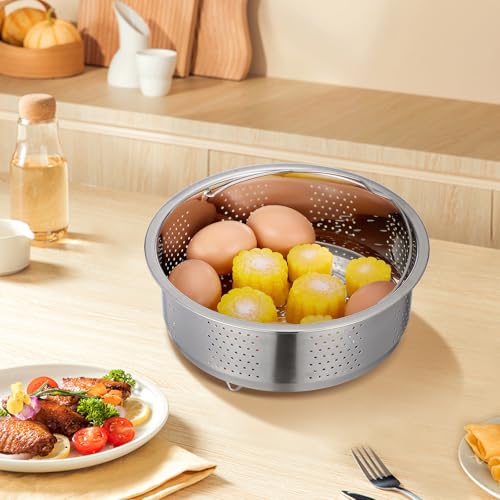 Cesta de vapor de acero inoxidable compatible con olla arrocera 7