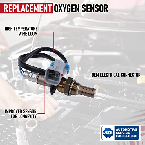 Replacement Oxygen Sensor - Compatible With Buick, Cadillac, Chevy, Gmc, Isuzu, Pontiac And Saturn Vehicles - Enclave, Escalade, Impala, Silverado 1500, Sierra, Yukon, Outlook - Replaces 234-4668 #TOP3
