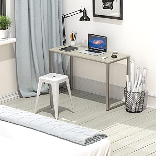 Image of SHW Mission 32-Inch Home Office Computer Desk, Maple