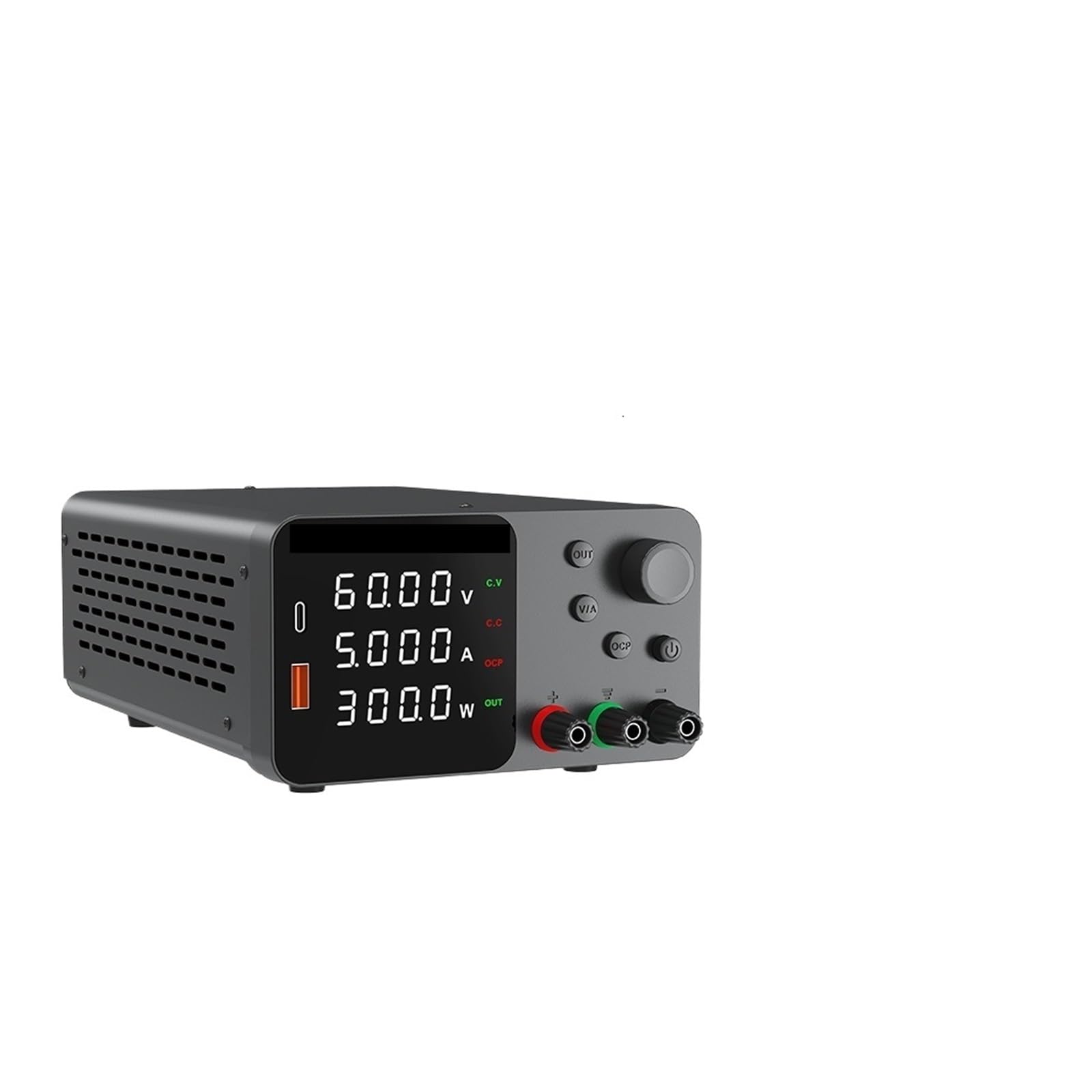 alimentación CC digital Fuente de alimentación de CC ajustable 30 V 10 A 60 V 5 A Fuente de alimentación de banco de laboratorio Alarma de cortocircuito OCP Salida de una tecla(TPS605 60V 5A)