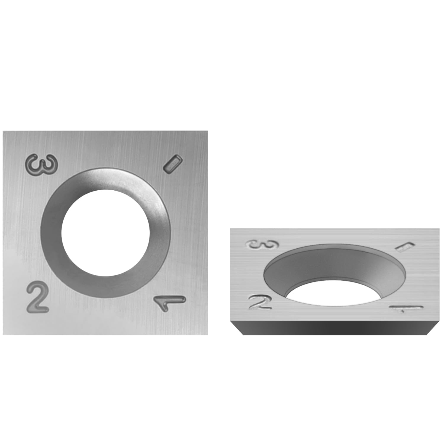 15mm kwadratowe płytki węglikowe frezy wymienne frezy płytki indeksowane 15 x 15 x 2,5mm do narzędzi tokarskich do drewna spiralna głowica strugarska helikalna do obróbki drewna 10szt.