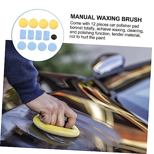 13 Peças esponja de depilação limpeza automotiva cera automotiva Esponja de polimento carro pano de