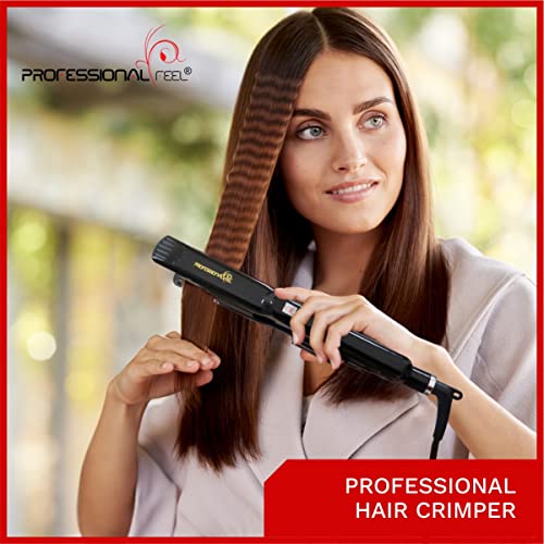 Image of PROFESSIONAL FEEL Abs Neo Tress Hair Crimper For Women Electric 4X Protection Crimp & Style Hair Styler (Hair Crimping Without Damage),Black