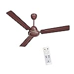 Havells 1200mm Ambrose DX BLDC Motor Ceiling Fan for Home | Remote Controlled, High Air Delivery Fan | 5 Star Rated, Upto 60% Energy Saving| Power: 350 RPM| 2 Year Warranty | (Pack of 1, Brown)