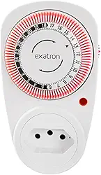 Timer Temporizador Analógico Com Tomada 110V 220V Bivolt Exatron LETM4002