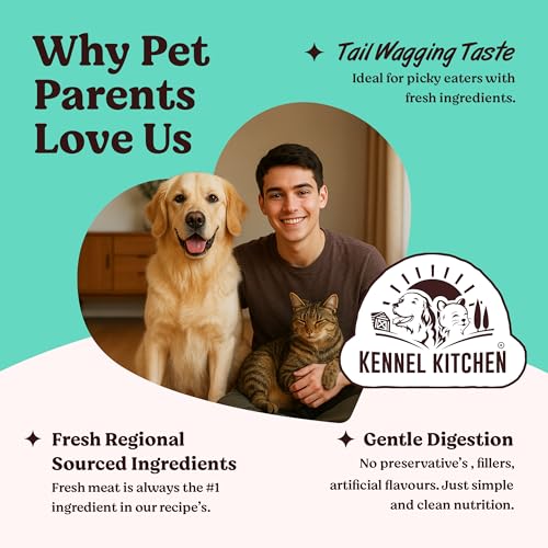 Image of Kennel Kitchen Grain Free Wet Cat Food for Adults and Kittens, Tuna in Jelly, Gravy Pet Food for Cats No Artificial Flavors, Colors or Preservatives 4 Pouches (4 x 80 GMS)