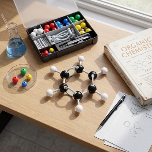 Kit Modello Molecolare 267 Pezzi, Set di Modelli di Struttura Molecolare, Kit Modello Chimica Organica, Set di Modelli di Struttura Organica Inorganica