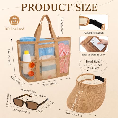 Set de accesorios de playa para mujer Sadnyy 3 piezas miniatura 3