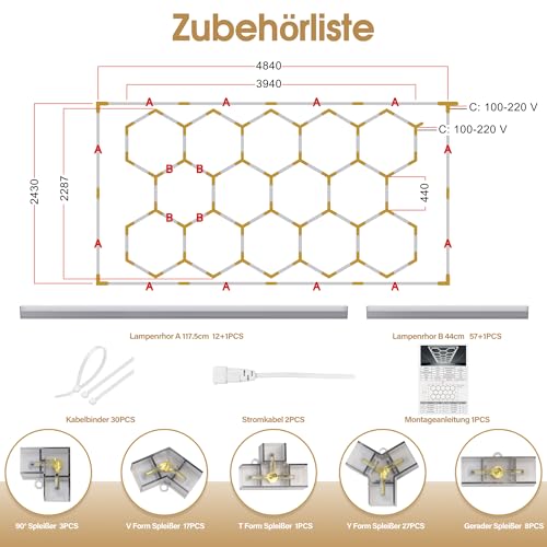 Hexagon LED Garage Light fini les zones d'ombre dans votre atelier - 7