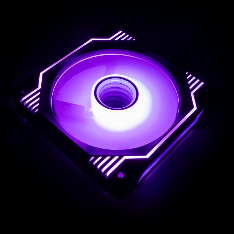 KOLINK Umbra X fan with purple ARGB lighting