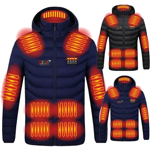 Chaqueta calefactable cortavientos de alta gama con 4 niveles térmicos