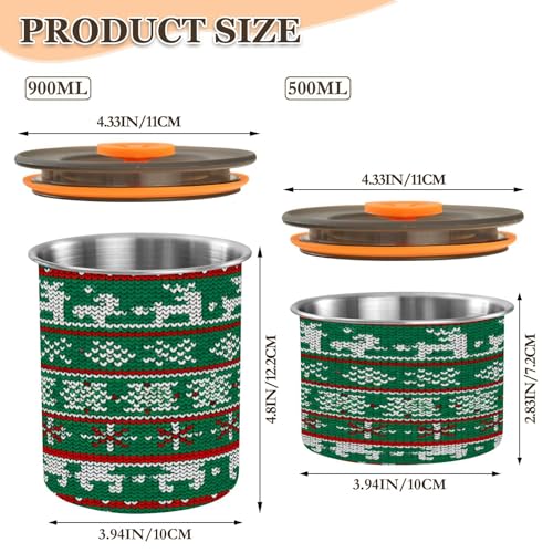 Envase hermético de acero inoxidable para café de 17 oz miniatura 2