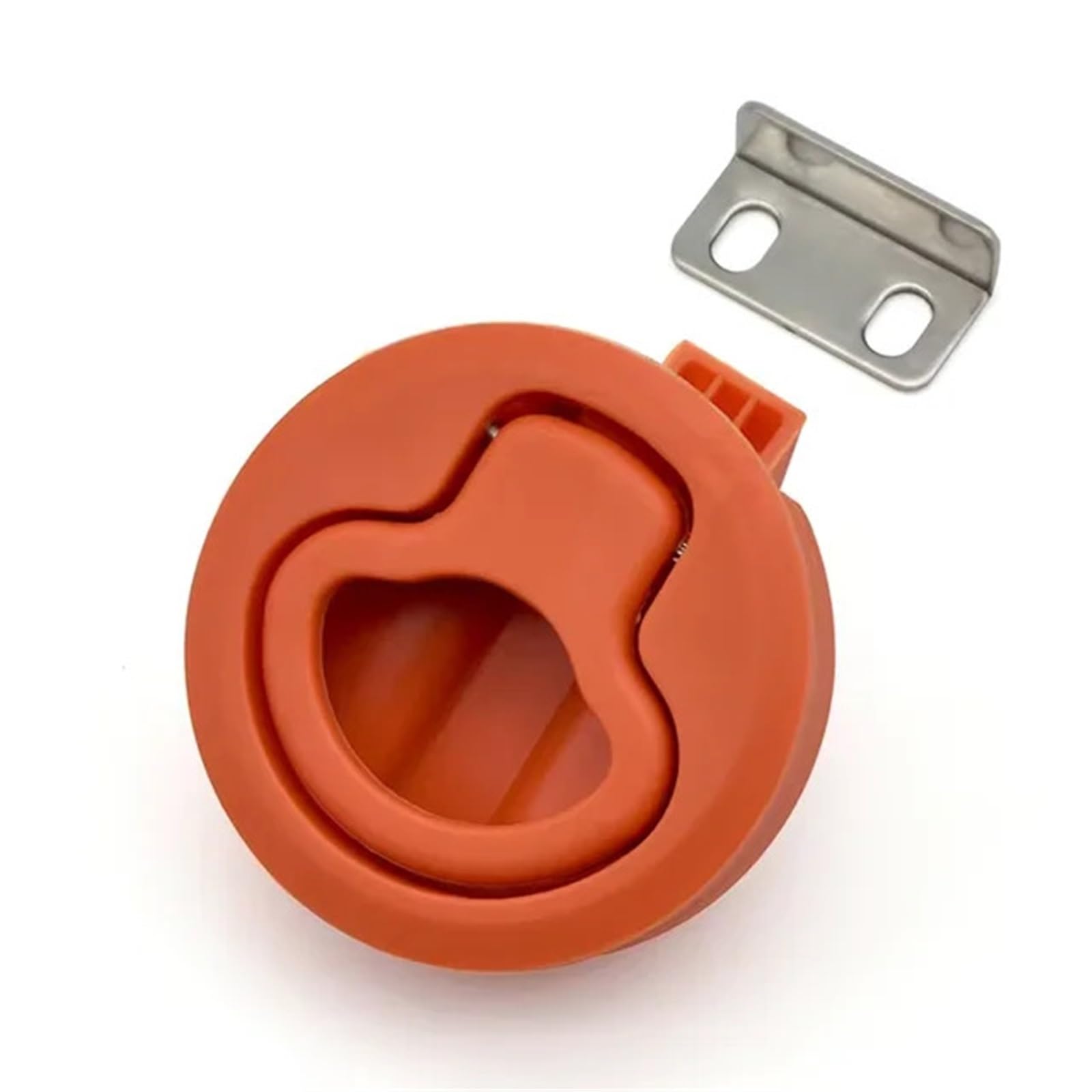 WPOIYHGBY Plastic Round Lock Pull Ring Handle Cam Machinery Use Flush Boat Latch for RV Marine Trailer 1Pcs
