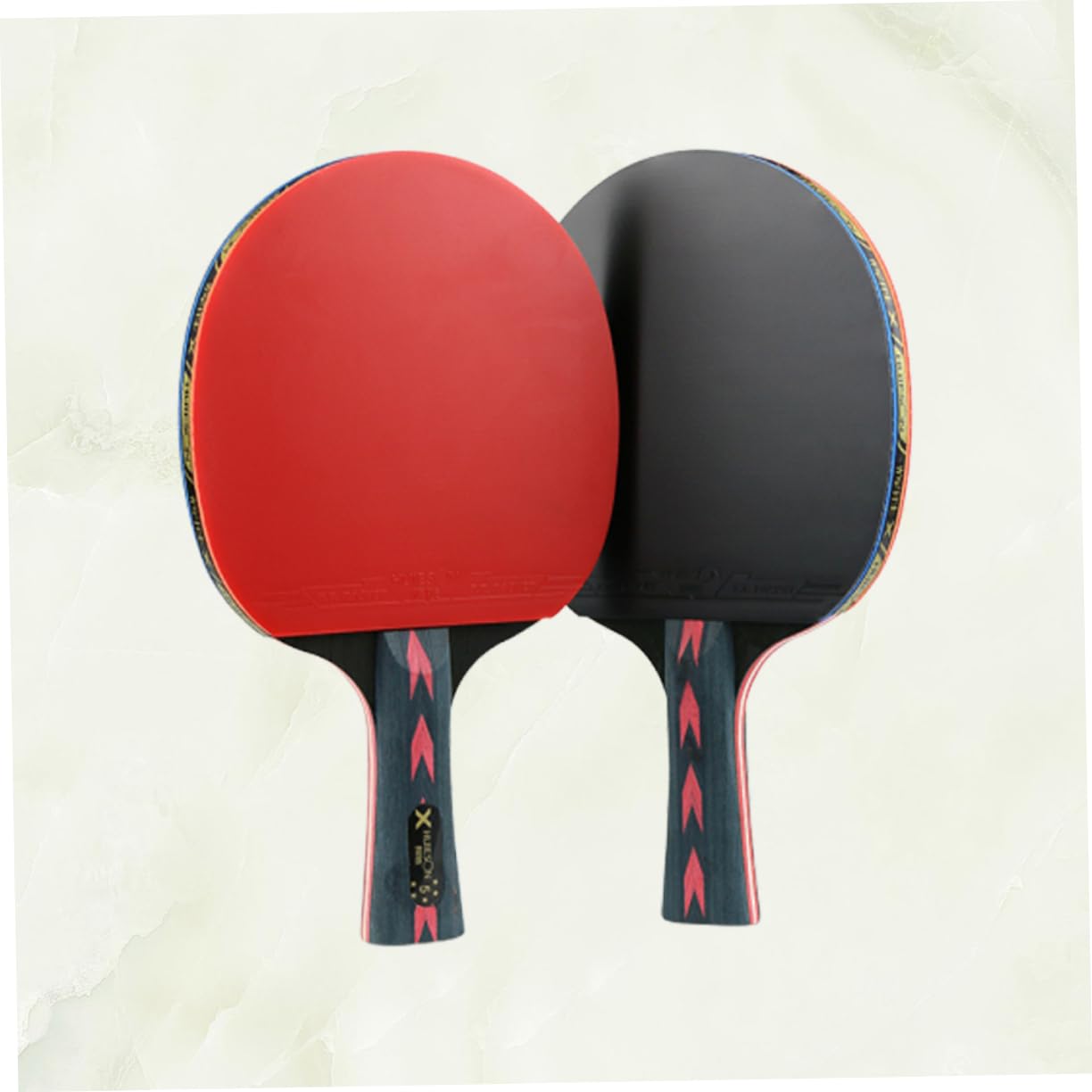 HONMEET Super Lightweight Butterfly Pong Paddle 5 Star Carbon Fiber Racket Double Pimples- Teenagers