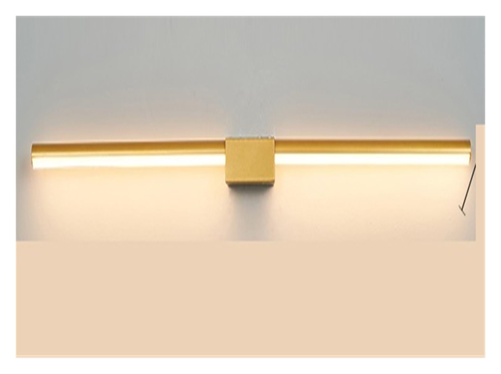 Luminaires d'intérieur LED modernes L70 90 110 cm, montage mural, éclairage for miroir de salle de bain et de courtoisie Couverture complète(Cool white,Length 90cm Gold)