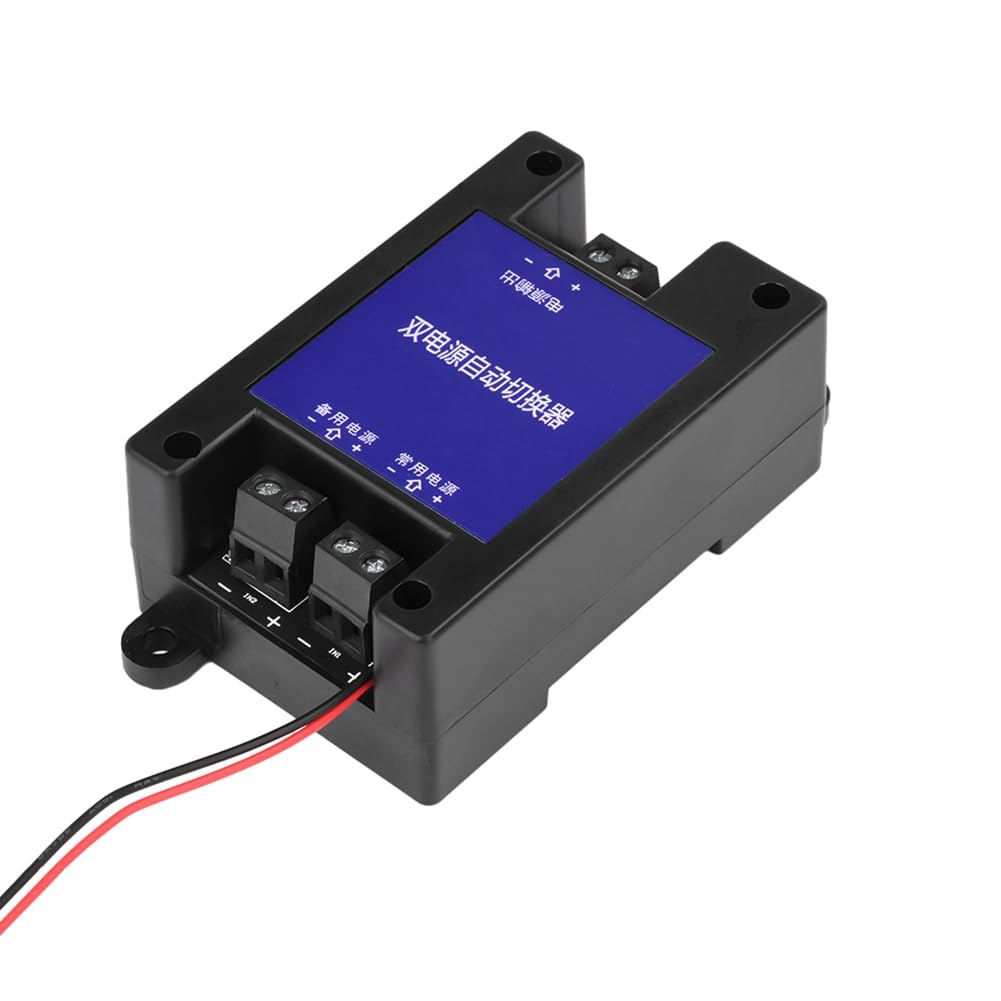 Koolenry Automatic Switcher DC DC Dual Power High-Speed Transfer Switch No Outage Two-Way 5V-60V Universal Power Source
