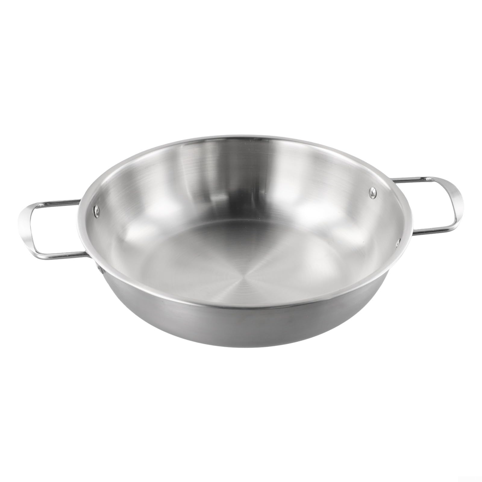 Olla coreana de los tallarines del acero inoxidable los 24cm con el interior liso y la conductividad termal equilibrada