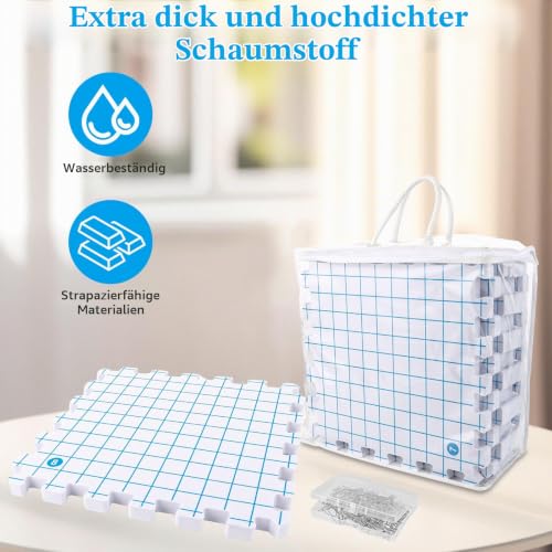 DAJAVE Spannmatten-Set: 9 Blocking Mats mit Raster + 100 T-Nadeln – Bild 5